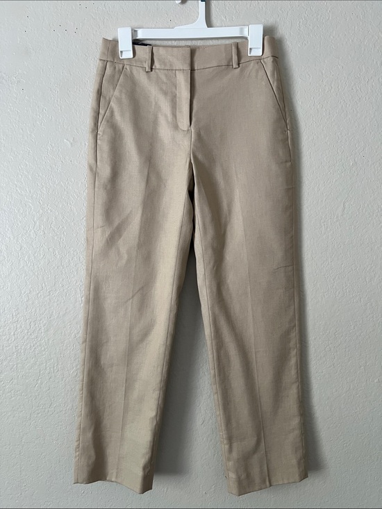 J. Crew Pants - NWT J. CREW Kallie Stretch Linen-Blend Straight-leg Pant Beige Size 2